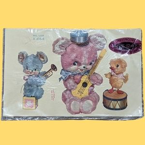 Vintage Nursery Decals Wall Decor Furniture Meyercord MCM Easy Apply "Cutie" NOS